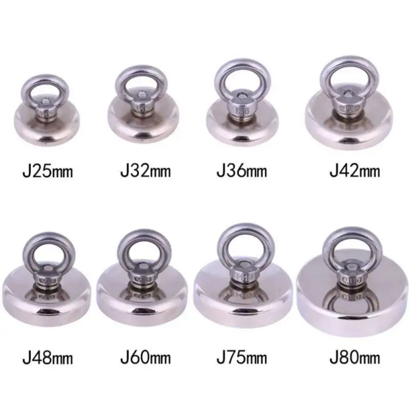 

Strong Salvage Magnet Pot Fishing Magnets Deep Sea Salvage Fishing Hook Super Powerful Neodymium Magnet All Size Holder