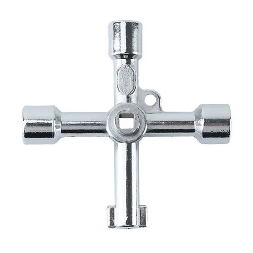 

5 In 1 Cross Key Tool For Train Electrical Cabinet Elevator Alloy Square Triangle