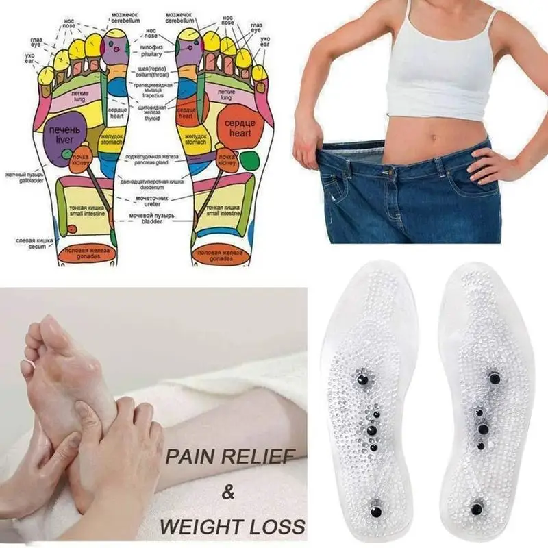 

New MindInSole Acupressure Magnetic Massage Foot Therapy Reflexology Pain Relief