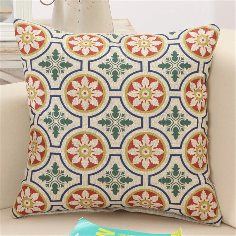وسادة يغطي 45x45 سنتيمتر/17.7x17.7 'المنزلية المخدة وسادة الكتان النسيج المنزل كنبة مكتب ديكور رمي وسادة غطاء