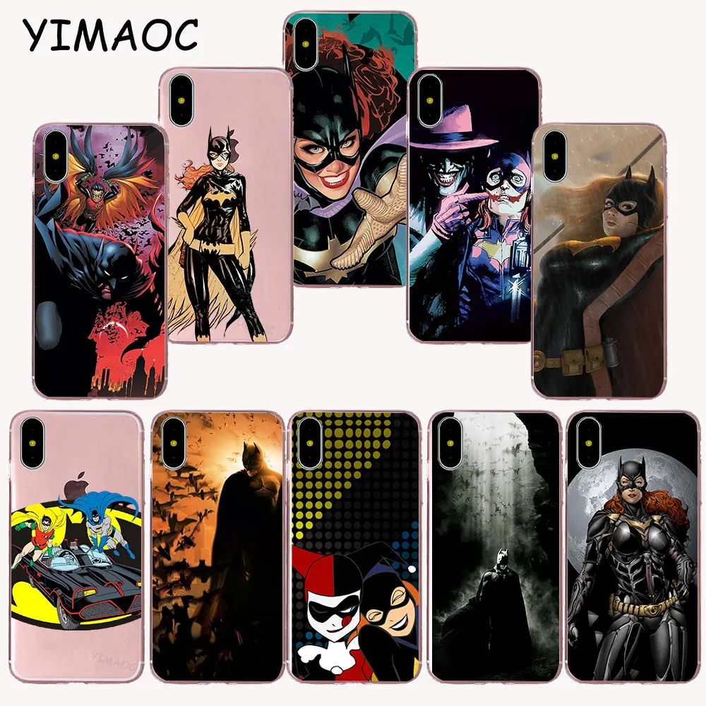 

YIMAOC 67z Batgirl Batman Begins Soft TPU Silicone Case for iPhone X r s Xr Xs Max 8 7 6S 6 Plus 5 5s SE