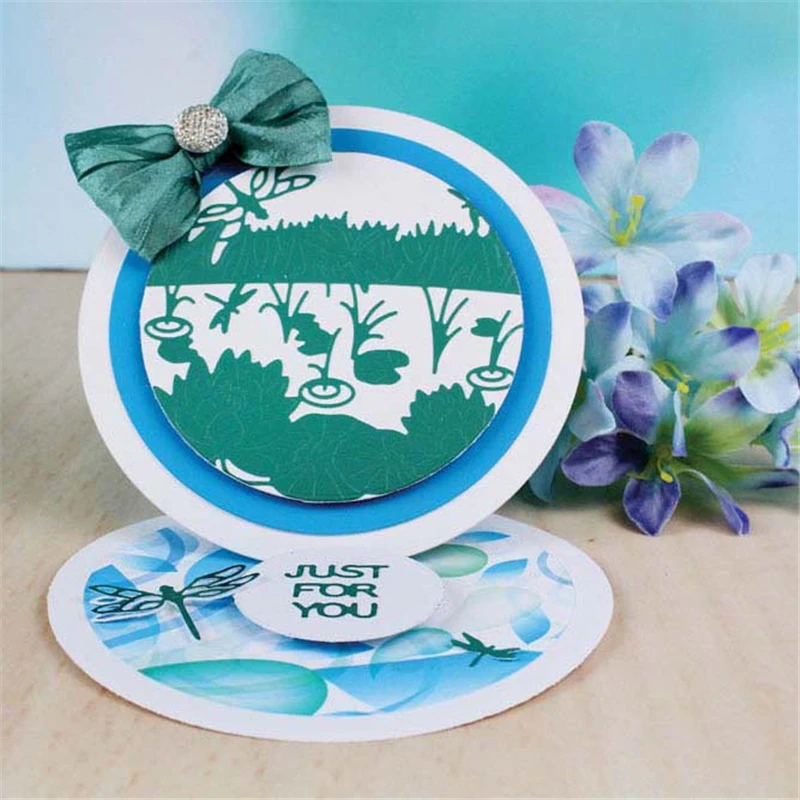 

YaMinSanNiO Pond Metal Dies Cutting Dies Scrapbooking Embossing Dies Cut Stencils DIY Cards Craft Dies