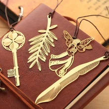 1 шт. металлическая Закладка полые красивые золотые нежные мини-украшения простая Классическая Закладка милые канцелярские школьные принадлежности