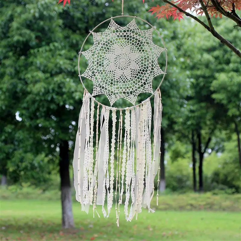 Dream Catcher Silver Hanging Wind Chime Hanging Ornaments Fantasy fairy