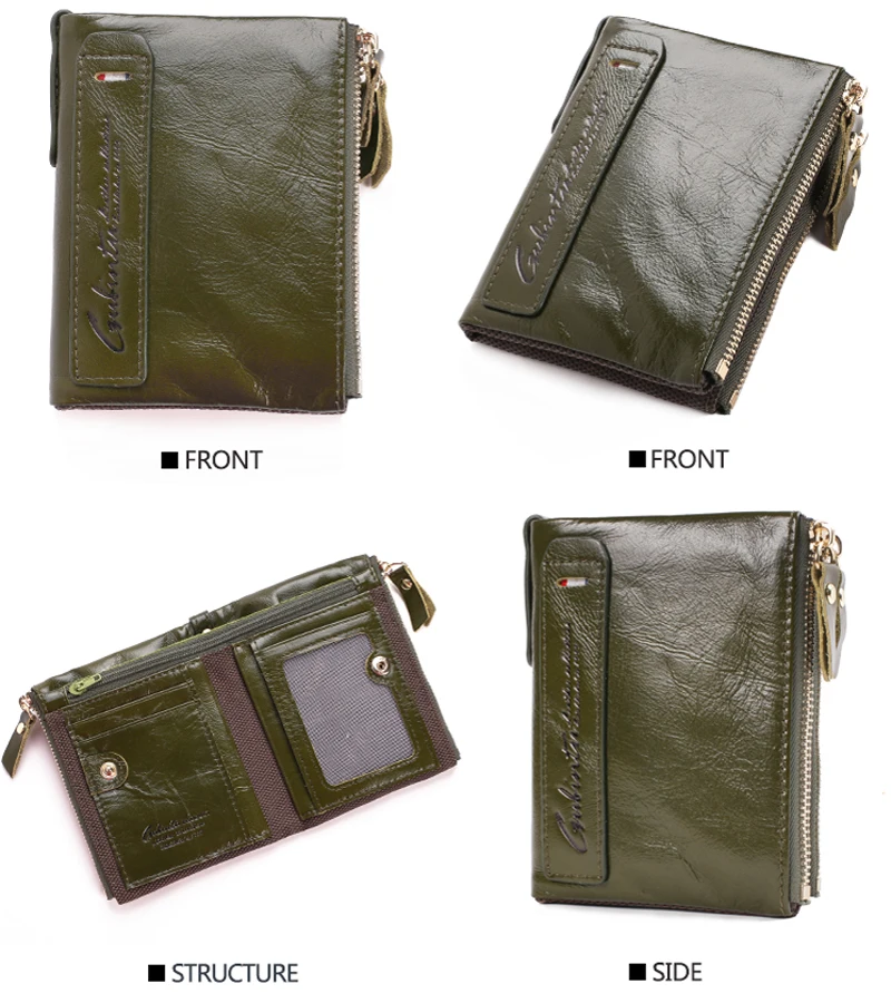 Genuine Leather Wallet Men Women (14)