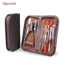10 шт./компл. полезные кусачки для ногтей комплект маникюрный набор 10 in1 машинки для стрижки ногтей ушной Уход за лошадьми педикюрный набор