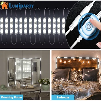 

Waterproof 10ft SMD5730 2400LM LED Makeup Mirror Strip Bar Vanity Mirror Makeup Lamp Flexible Strip Light Kit Closet Strip Light