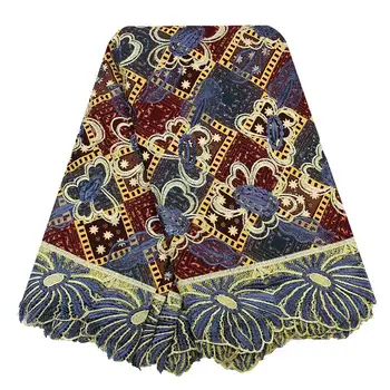 

Nigerian Lace Fabrics High Quality African Wax Lace Embroidery Guipure Lace Fanbric For African Women fabric WL111111