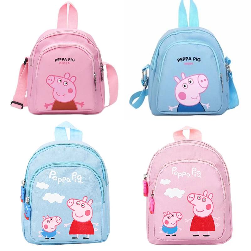 

2019Peppa Pig George cartoon backpack nylon plush toy children street beat cartoon backpack children's toy gift