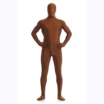 

Men's Lycra Full Body Zentai Suit Costume Custom Coffer Men's Spandex Nylon Bodysuit Unitard Dancewear For Halloween