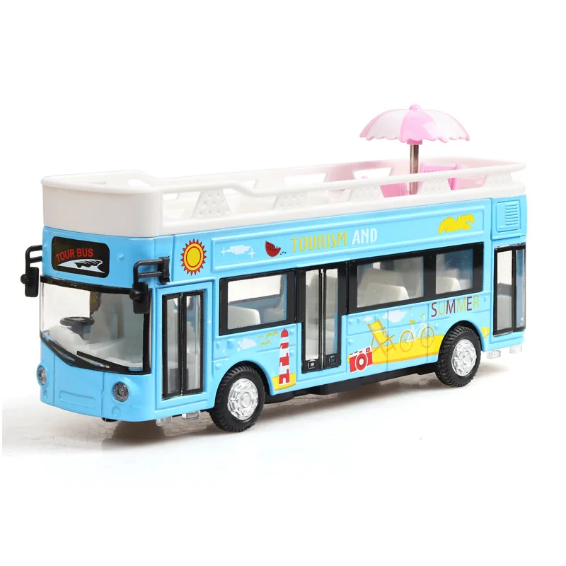 

Sale 1:36 London bus alloy model,die-cast metal sound and light pull back toy car,children's collection gift,free shipping