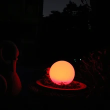 RGB 16 color changing battery powered remote control magic LED ball light Free shipping 20cm free shipping rgb remote control colors change led light ball for club or garden vc b200