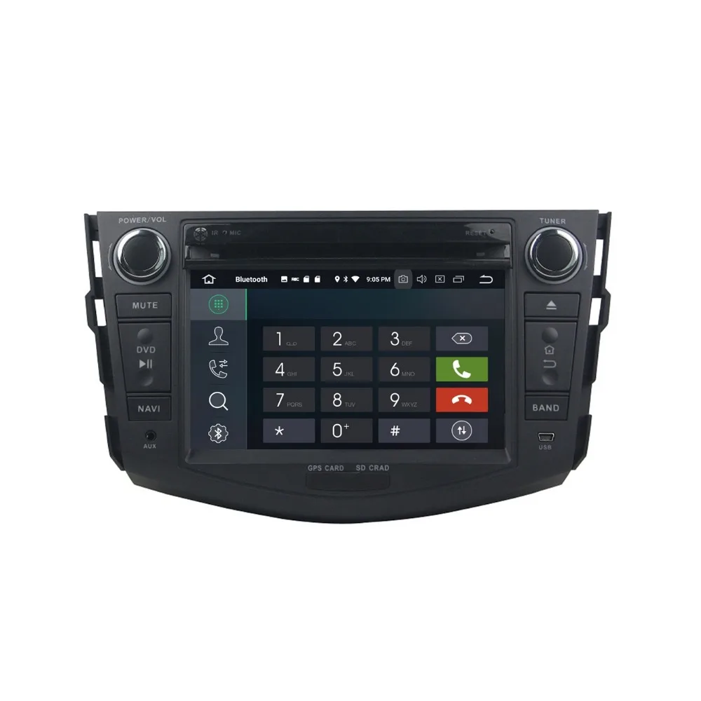 Excellent 2 din 7" Android 8.0 Car Radio DVD GPS Stereo Multimedia for Toyota RAV4 2006-2012 4GB RAM Bluetooth WIFI USB DVR Mirror-link 7