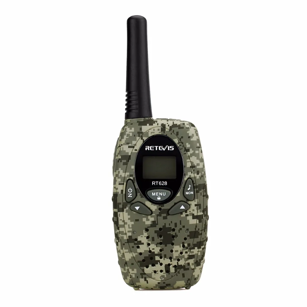 2X Mini Two Way Radio For Kids Walkie-Talkie Transceiver Retevis RT628 UHF PMR446 Radio LCD Display Portable Amateur Radios Toys