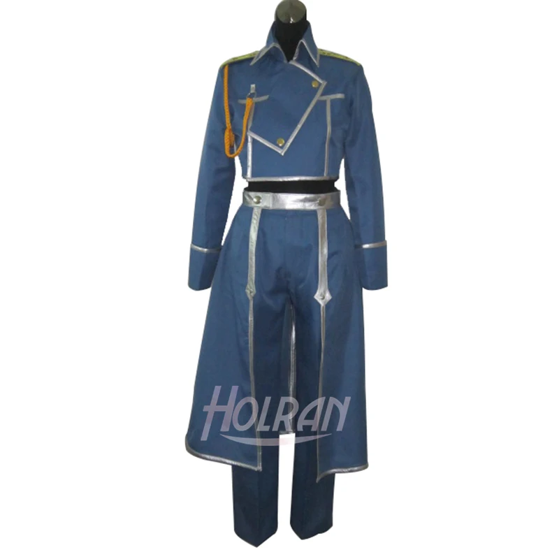 Fullmetal Alchemist Colonel Roy Mustang Military Cosplay Costume Halloween Suit