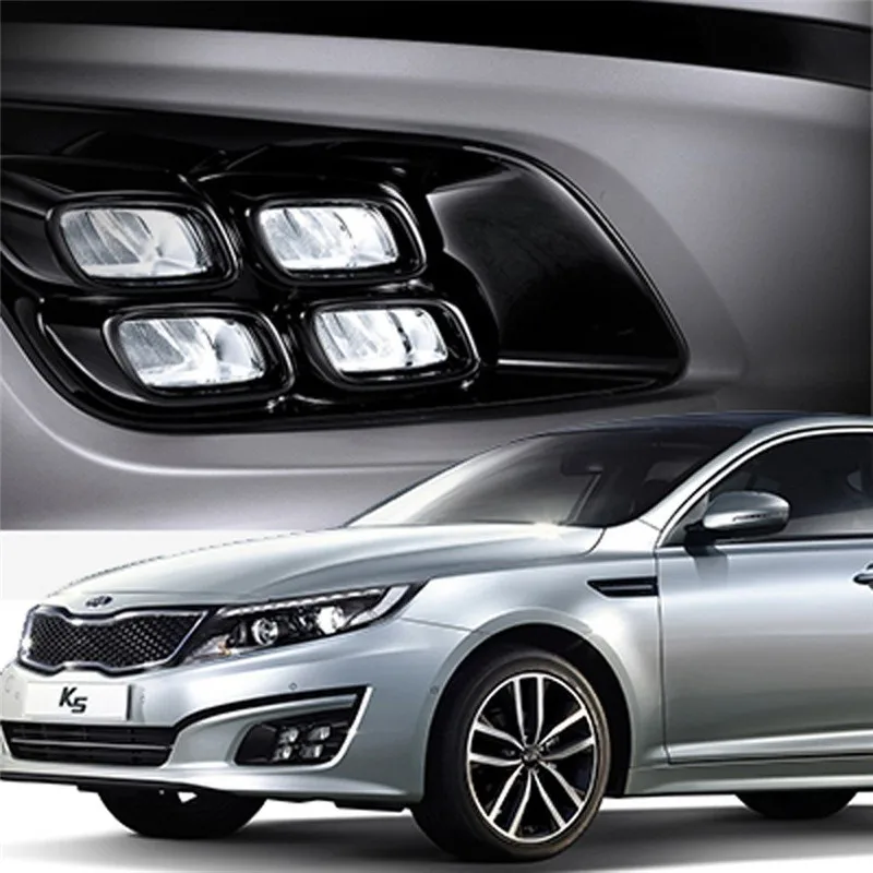 

12V Car LED DRL Kit For KIA K5 2013 2014 2015 LED DRL Daytime Running Light Daylight Fog Lamps