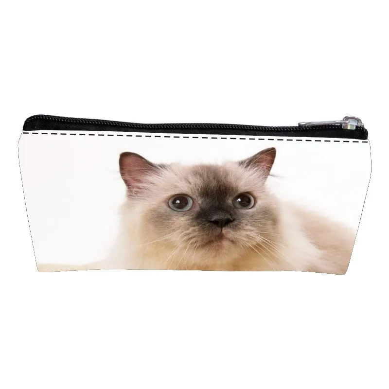 

New Arrivals Polyester Printing Animal Cat Teenagers Pen Bags Women Coin Purses Girls Key Wallet Kids Baby Change Purse for Boys