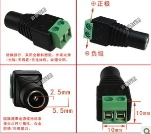 5 шт. разъем питания постоянного тока для светодиодной ленты|adapter delta|adapt telephonyconnector