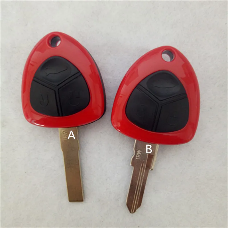 

DAKATU With LOGO Replacement Remote Key Shell Case Fob 3 Button for Ferrari FF 599GTO 430 458 360 612 Remote Fob case cover