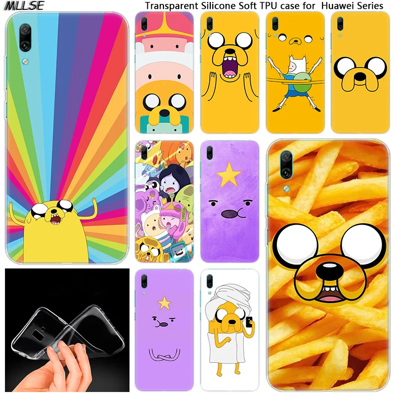 

Anime Adventure Time Hot Soft Silicone Case for Huawei Mate 10 20 Lite Pro Enjoy 8 9E Y6 Pro Y5 2017 Y7 Pro Y9 2019 2018 Cover