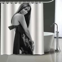 Custom Jennifer Lopez พิมพ์ผ้าม่านห้องน้ำโพลีเอส(China)