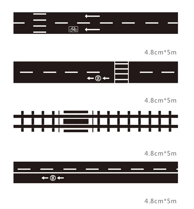 1 рулон Васи клейкие ленты Сделай Сам дорожное движение живопись бумага маскирующая Клейкая Лента Скрапбукинг наклейка канцелярские принадлежности 48 мм X 5 м