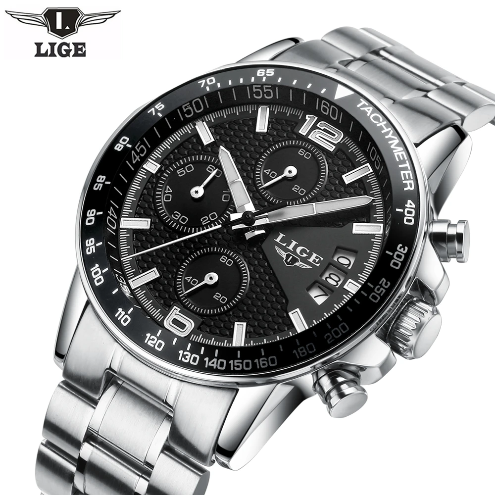 Prix pour Reloj Hombre 2016 LIGE De Mode Chronographe Sport Mens Montres Haut Marque De Luxe Militaire Montre À Quartz Horloge Relogio Masculino Prix pour Reloj Hombre 2016 LIGE De Mode Chronographe Sport Mens Montres Haut Marque De Luxe Militaire Montre À Quartz Horloge Relogio Masculino