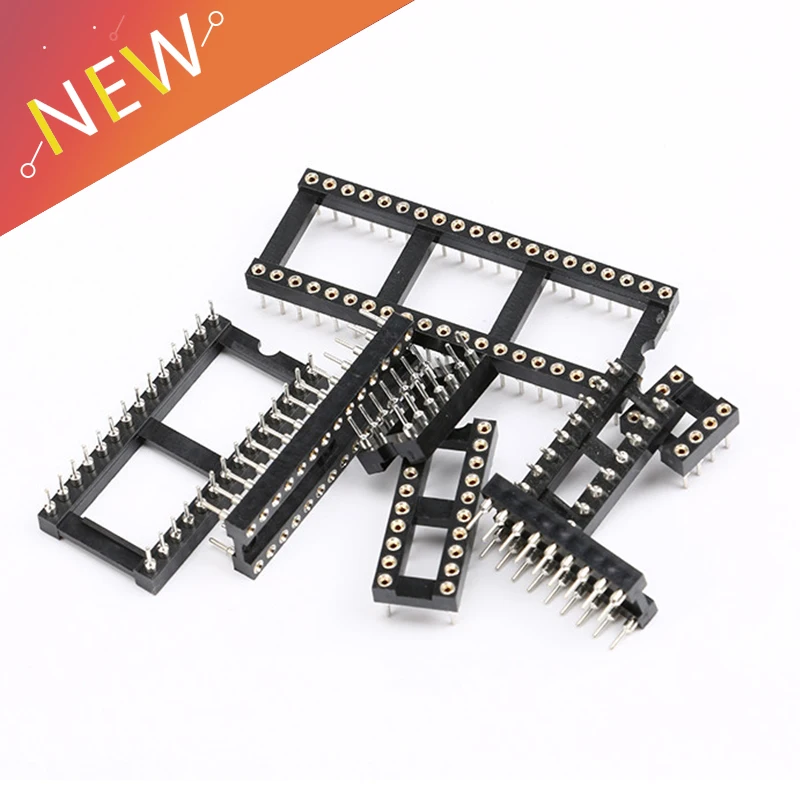 10 шт. IC розетки DIP6 DIP8 DIP14 DIP16 DIP18 DIP20 DIP28 DIP40 шпильки DIP разъем 6 8 14 16 18 20 24 28 40