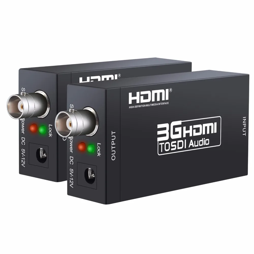 1080p к 3G-SDI 720 p/1080i к HD-SDI 480i/576i к SD-SDI конвертер адаптер 3g HDMI к SDI конвертер адаптер с US питание