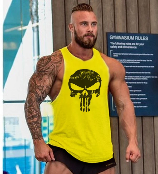 Gym Shirt Homme S /à 3XL Bodybuilding Muscle Fitness Muscle Shirt Gorilla Wear D/ébardeur Classique Stringer