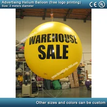 Воздуха до двери 2 м рекламный воздушный Гелиевый шар с логотипом гигантская надувная насадка шар 6,6 футов круглый надувной Гелиевый шар