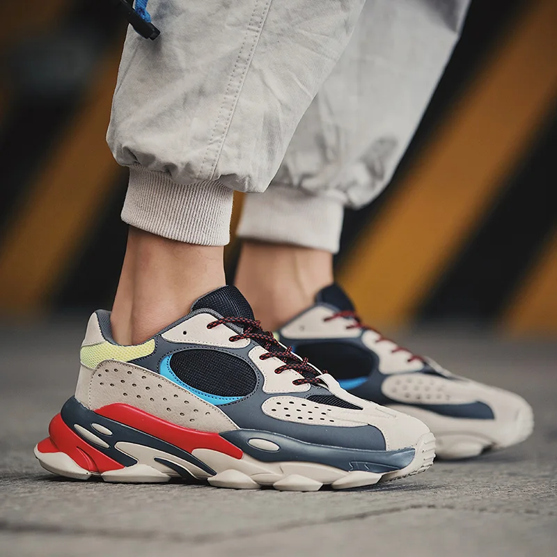 

Summer Platform Men Shoes Lace-up Casual Shoes Male Sapato Masculino Fashion White Sneakers Men Comfortable Walking Footwear