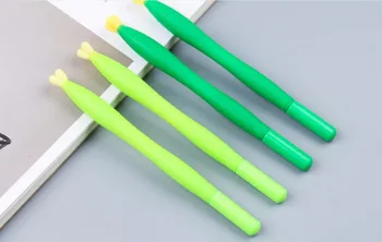 

mix new cucumber style gel pen cute cartoon stationery prize gift kawaii korea student pen full needle black ink 0.5mm 48pc/lot
