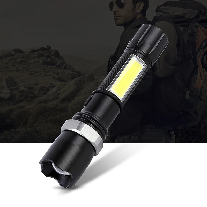 Универсальный COB светодиодный мини ручка свет работы фонарик для осмотра факел лампы с нижней магнит и клип черный/красный/синий