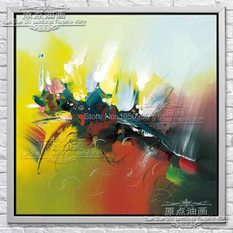 

cheap price Europe Artist Hand-painted High Quality Modern Green Oil Painting On Canvas Oil Picture for Wall Decoration