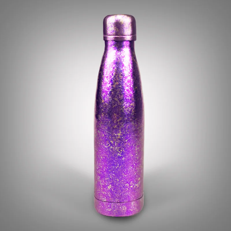 

Frosted Purple Titanium Outdoor Vacuum Flask Coke Bottle Thermos Travel Fashion Portable Bottle pure titanium bottle flask cup