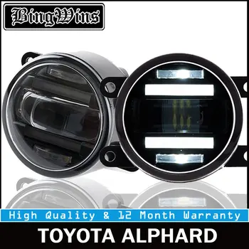 

BEINGWINS For TOYOTA ALPHARD foglights+LED DRL+turnsignal lights Car Styling LED Daytime Running Lights LED fog lamps