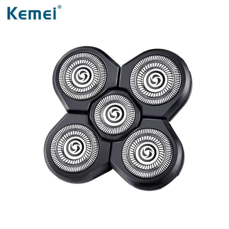 Kemei 5D плавающей режущая головка для электробритва KM-5886 5181 6183 361 58892 моющиеся съемный легко чистить