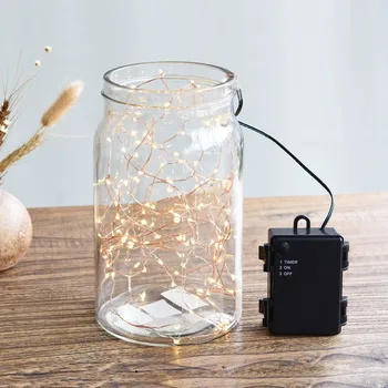 

100 LED Waterproof Copper Wire LED String Christmas Lights Battery Fairy lights Outdoor Starry Light For Wedding Party Dcoration