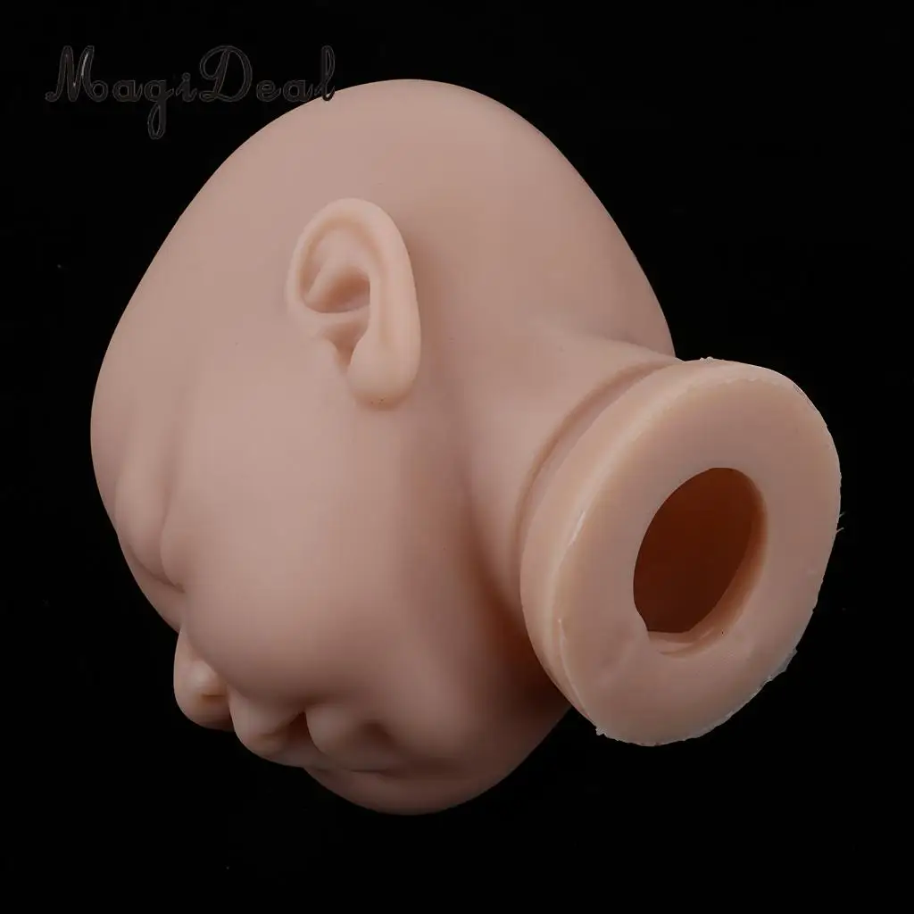 20inch Vinyl Unpainted Reborn Boy Doll Head Mold Kits Newborn Baby Doll DIY Making #1