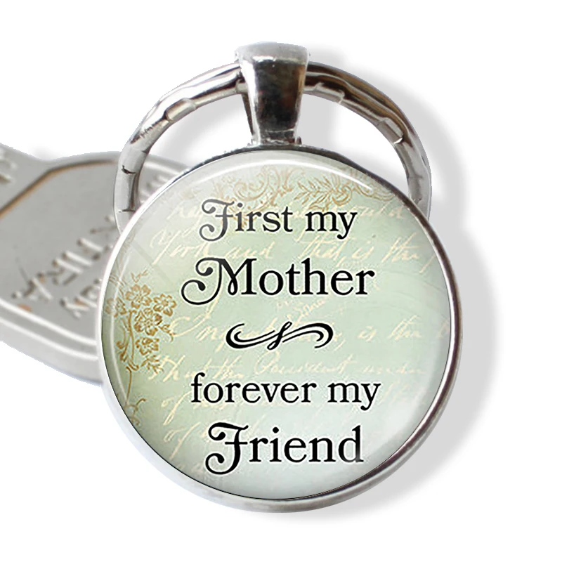 Worlds Best Mom Keychain Mother's Day Gifts Letters Glass Cabochon Metal Keyring Charistmas Gift for Bonus Mom|Брелоки| |