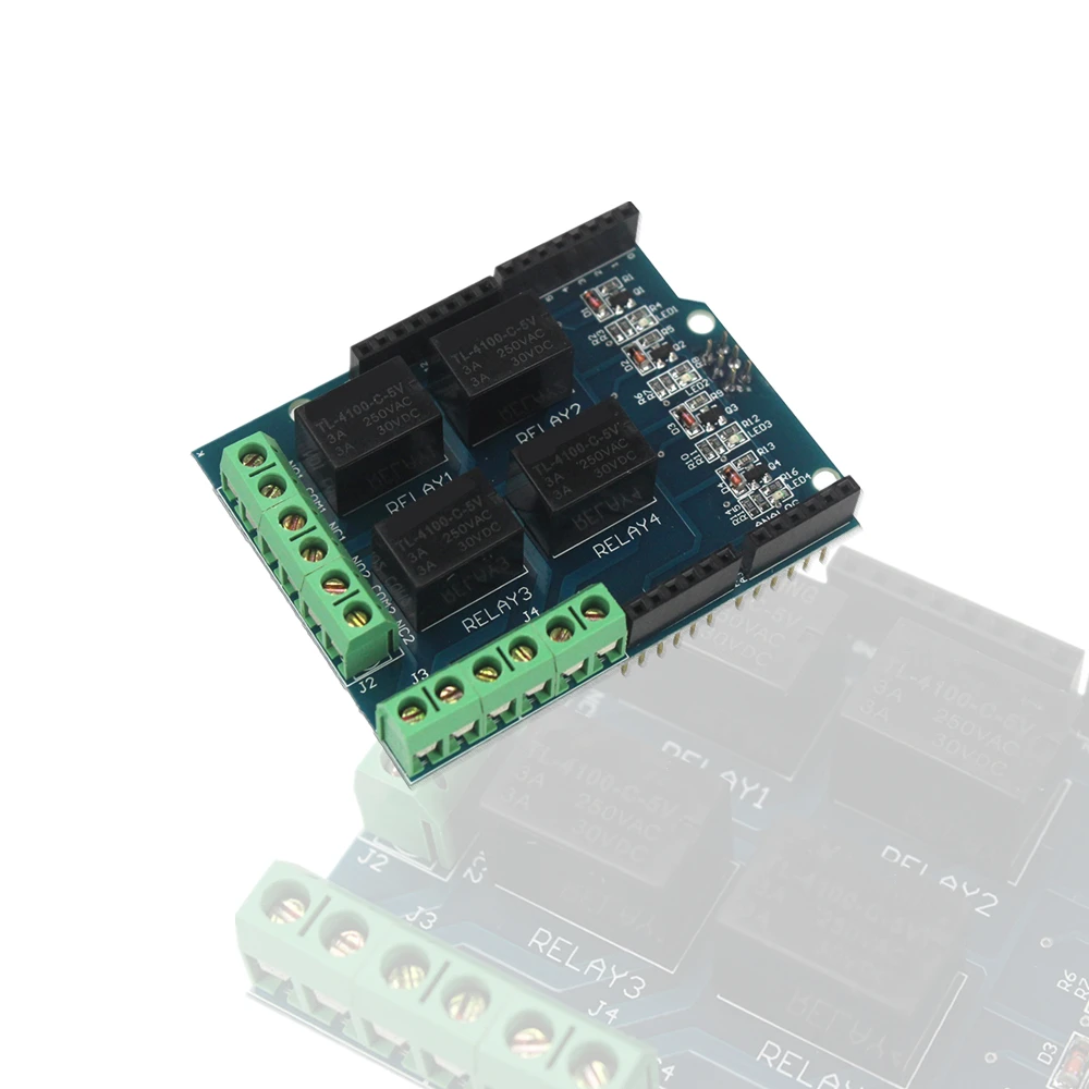 

DC 5V Four Channel Relay Control Board Relay Expansion Board 4 Channel Relay Shield Module for arduino Diy Kit
