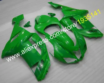 

For Kawasaki fairings ZX6R 07 08 ZX-6R full green Cowling 636 ZX636 Ninja ZX 6R 2007 2008 bodywork (Injection molding)