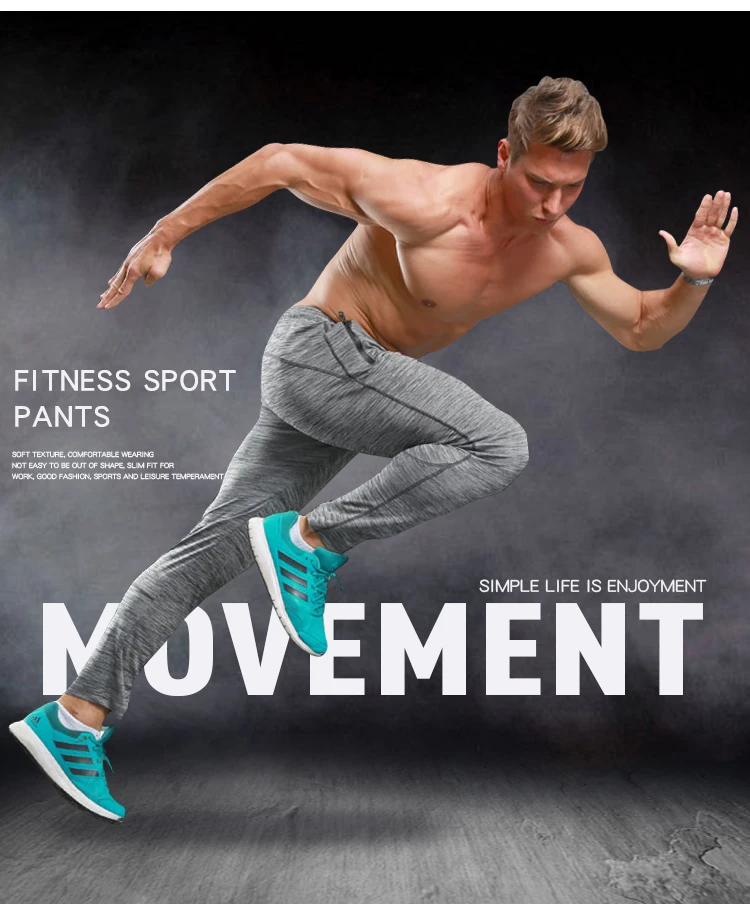 Men Soccer Training Pants Sports Running Pant Fitness Hiking Tennis Basketball Football Jogging Sweatpants Loose Breathable (2)