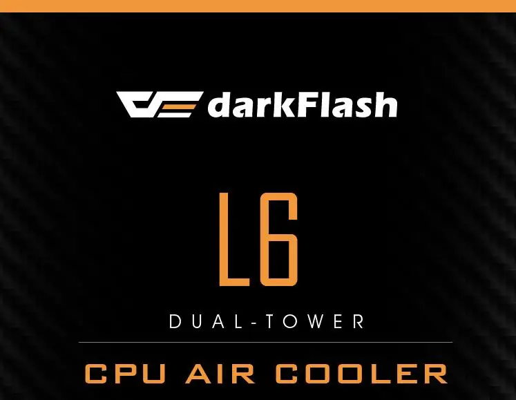 Кулер для процессора Darkflash 6 тепловых трубок со светодиодным вентилятором 3pin 90 мм вентилятор для процессора для компьютера LGA/2011/775/115x/1366 AM2/AM3/AM4