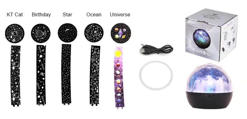 LED Night Light Romantic Starry Sky Rotate Projector Lamp Universe LED Lamp Novelty Baby Colorful Light For Kids Birthday Christmas Gift (7)