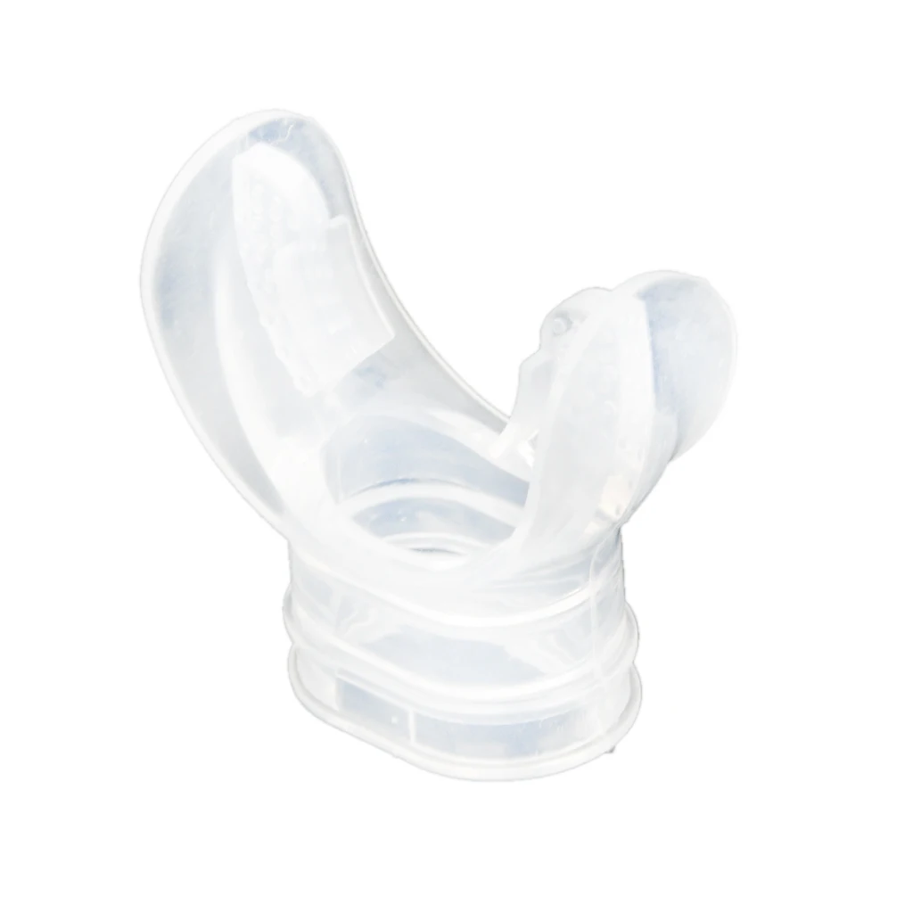Transparent Silicone Snorkel Mouthpiece Replacement Scuba Regulator Comfort Fit Mouth Piece for Diving Scuba Snorkel 