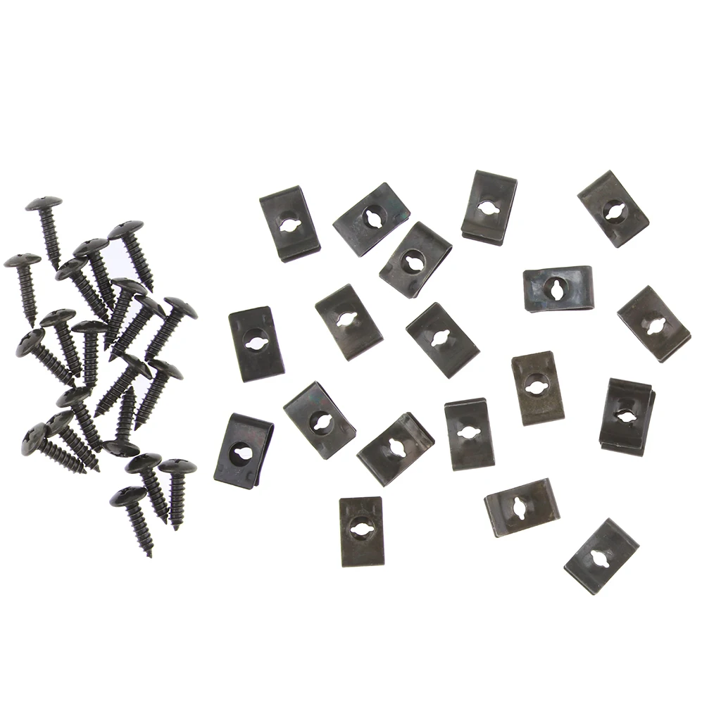 Brand new 20 PCS 8mm Car Iron Screw Fasteners For Hyundai Car Bumper Mudguard Fastener Fixing Clips Auto Accessories