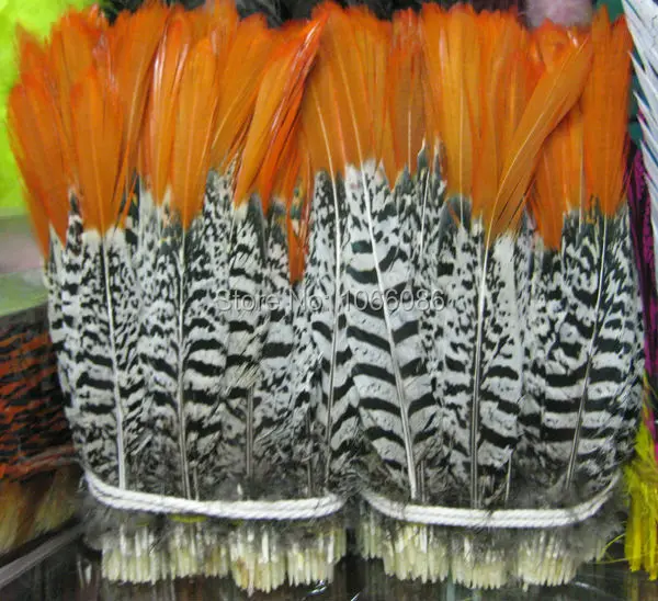 

Free shipping manufacturers selling 100pcs 25-30cm 10-12 inch red copper chicken feathers pheasant feathers /jewelry accessories