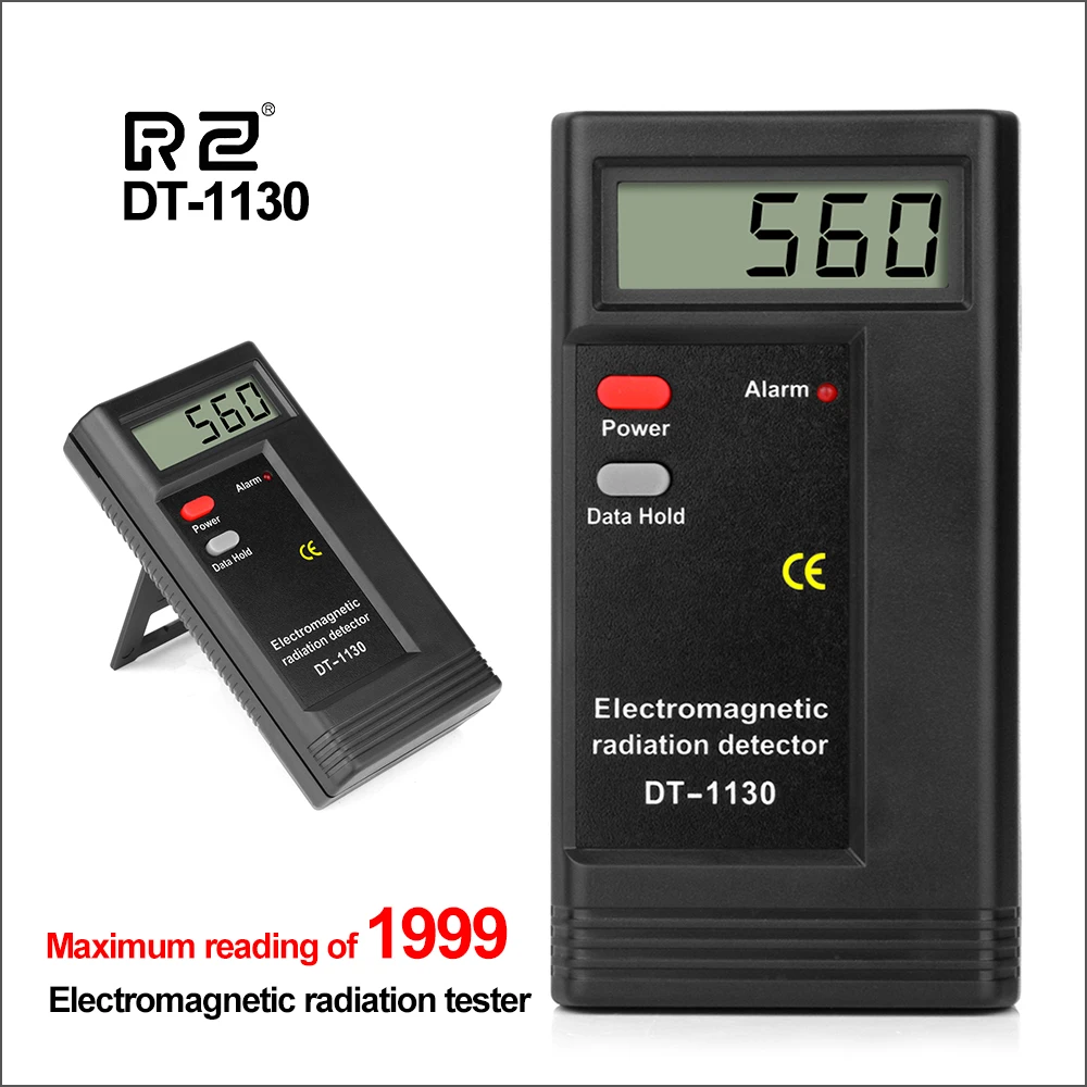 Dosímetro de radiación electromagnética EMF Meter portátil detector geiger contador 